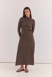 SASS - ASHINI LONG SLEEVED RUCHED DRESS