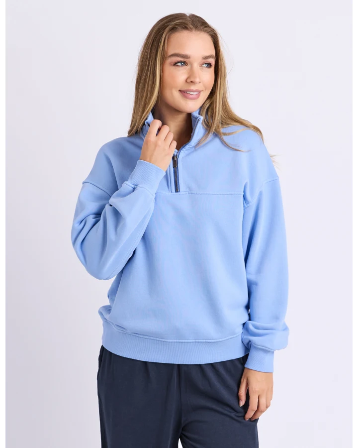 FOXWOOD - COLLEGE PIGMENT ZIP CREW