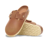 BIRKENSTOCK - BOSTON BIG BUCKLE COGNAC OILED LEATHER REGULAR