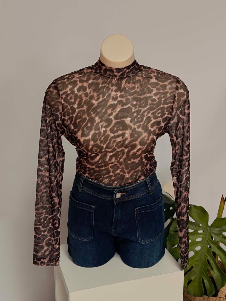 SMAIBULUN - MESH PRINT TOP