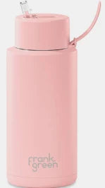 FRANK GREEN - 34OZ CERMAIC BOTTLE WITH FLIP STRAW LID