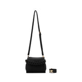 BLACK CAVIAR - LUA PLAIT 3 COMPARTMENT HANDBAG