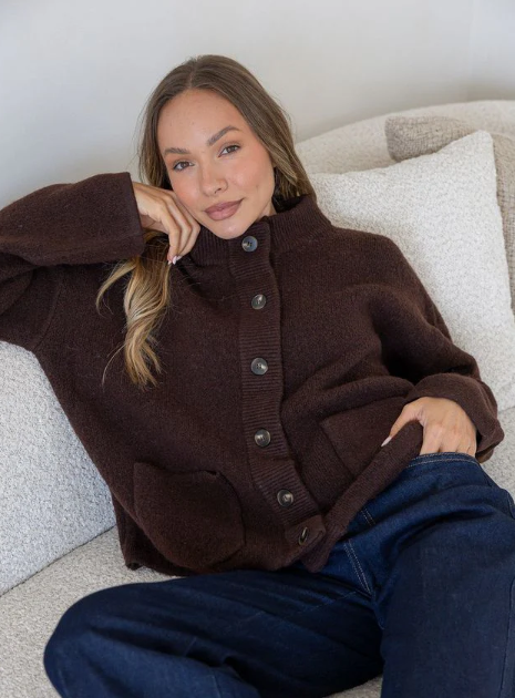 MIRACLE - FUNNEL NECK CARDI