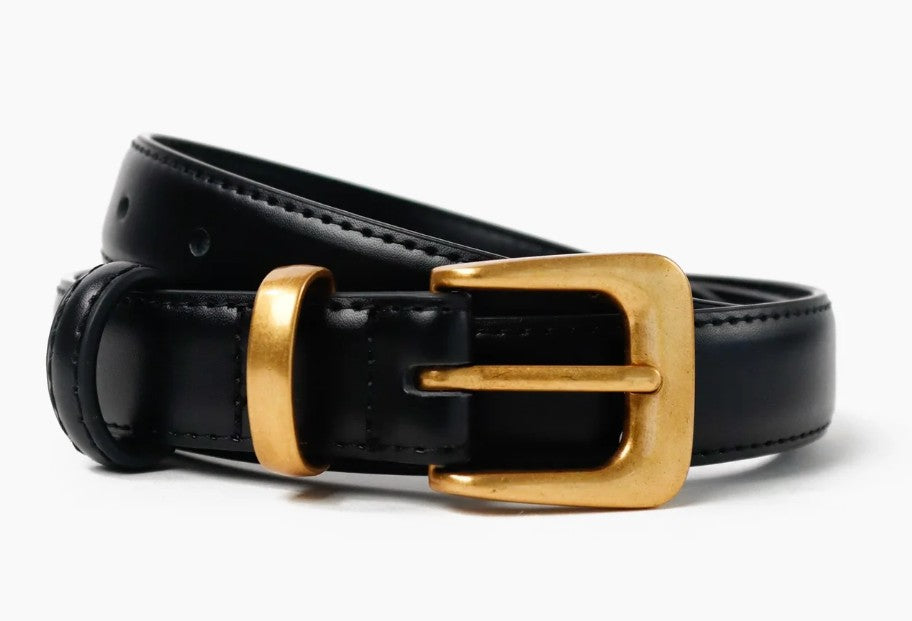 ANGELS WHISPER - GRETA THIN GENUINE LEATHER BELT