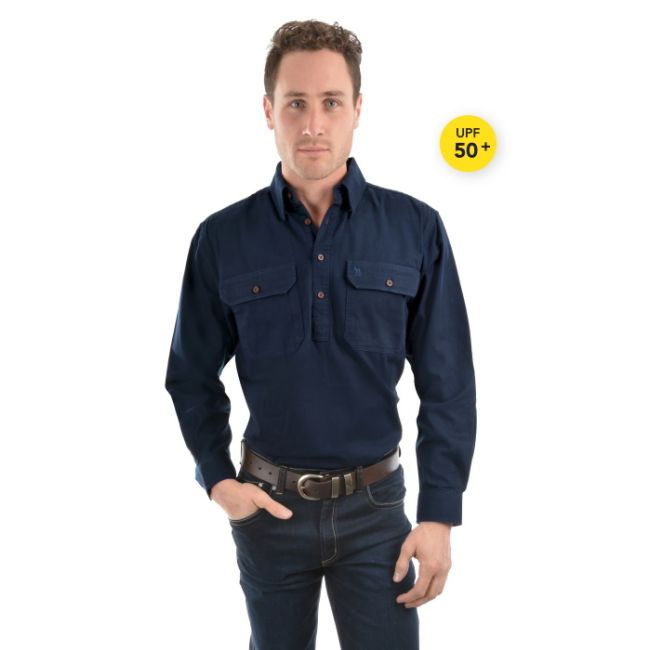 THOMAS COOK - HALF BUTTON LIGHT SHIRT