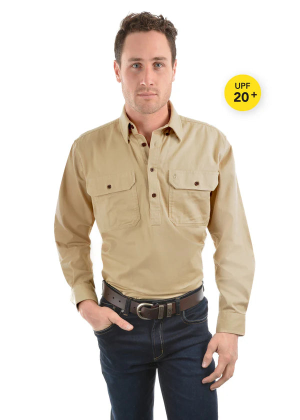 THOMAS COOK - HALF BUTTON LIGHT SHIRT