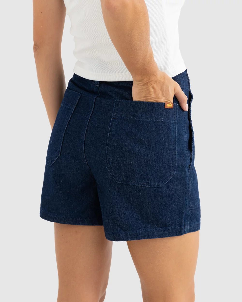 RHYTHM - FATIGUE DENIM SHORT