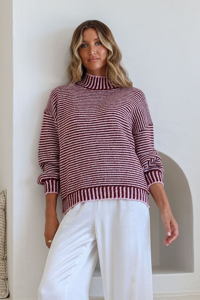 MIRACLE - B/STITCH STRIPE BILLIE KNIT