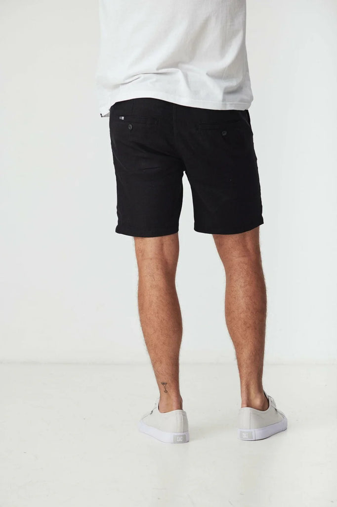 BLACK WOOD - ZIGGY LINEN SHORTS