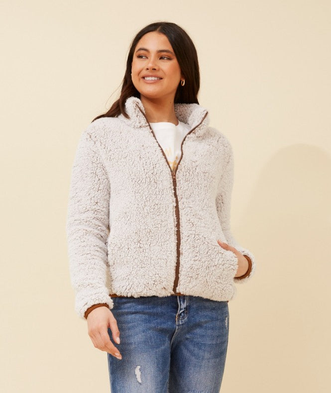 CKM - LONG SLEEVE TEDDY JACKET