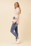 CKM - FLORAL PATTER KNIT PULLOVER