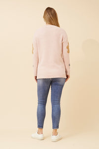 CKM - FLORAL PATTER KNIT PULLOVER