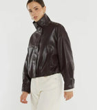SASS - JUDE LEATHER LOOK BOMBER