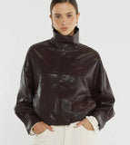 SASS - JUDE LEATHER LOOK BOMBER