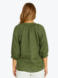 JUMP - RAGLAN BUTTON NECK TOP