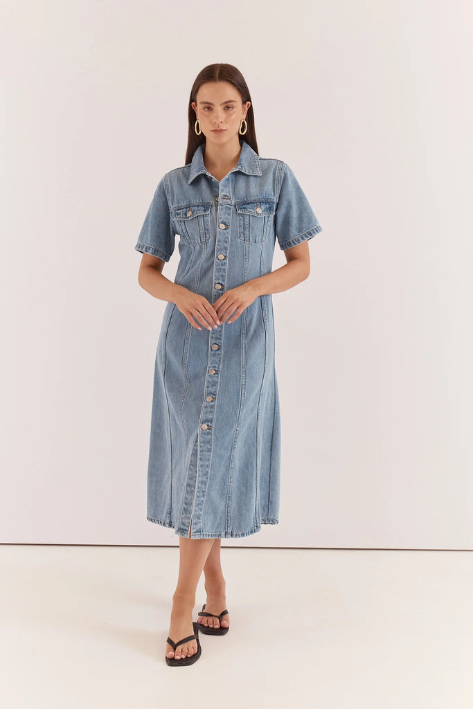 SASS - KARA DENIM MINI DRESS