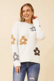 CKM - FLORAL PATTER KNIT PULLOVER