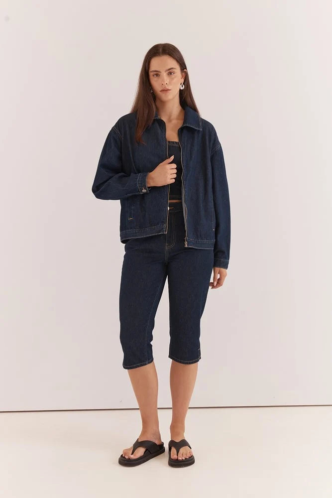 SASS - KUMI ZIP DENIM JACKET