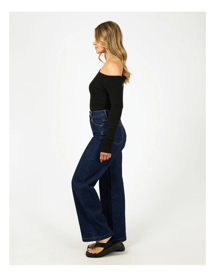 ALL ABOUT EVE - KYLIE OFF SHOULDER L/S TOP