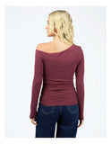 ALL ABOUT EVE - KYLIE OFF SHOULDER L/S TOP