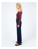 ALL ABOUT EVE - KYLIE OFF SHOULDER L/S TOP
