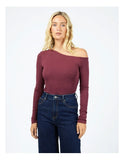 ALL ABOUT EVE - KYLIE OFF SHOULDER L/S TOP
