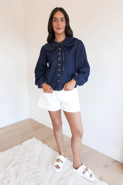 ALL ABOUT EVE - LOU DENIM TOP