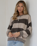 MISS MARLOW - MACI STRIPE BLANKET CARDI