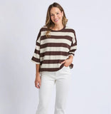 ELM - MAZIE BLOCK STRIPE SWEAT