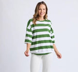 ELM - MAZIE BLOCK STRIPE SWEAT