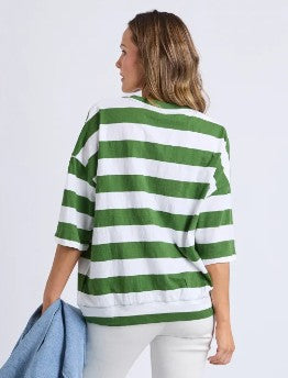 ELM - MAZIE BLOCK STRIPE SWEAT