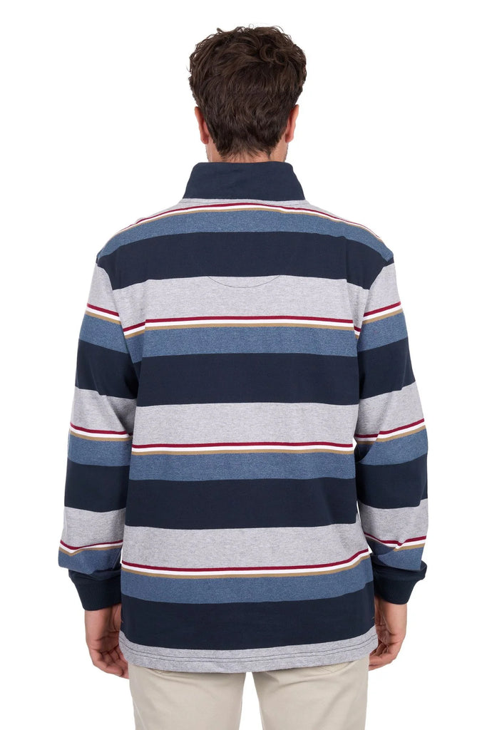 THOMAS COOK - MENS NATHAN 1/4 ZIP RUGBY