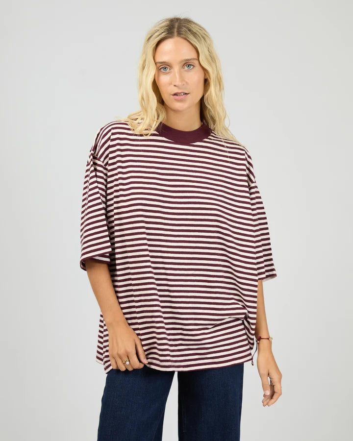 ALL ABOUT EVE - PALOMA OVERSIZED STRIPE TEE