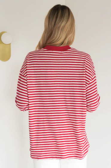ALL ABOUT EVE - PALOMA LS STRIPE TEE