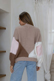 MISS MARLOW - PENELOPE COLOUR BLOCK CARDI
