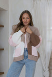 MISS MARLOW - PENELOPE COLOUR BLOCK CARDI