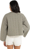 RHYTHM - ANTIBES PLAID QUILTED JACKET