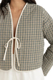 RHYTHM - ANTIBES PLAID QUILTED JACKET