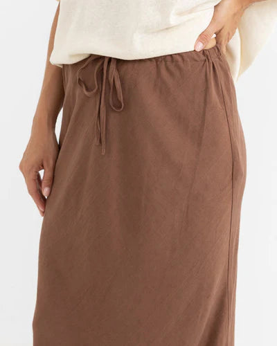 RHYTHM - NADIA BIAS CUT MAXI SKIRT