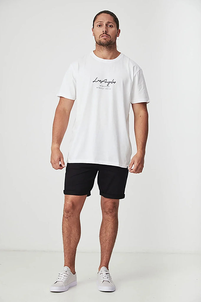 BLACK WOOD - BAKER SLIM CHINO SHORTS