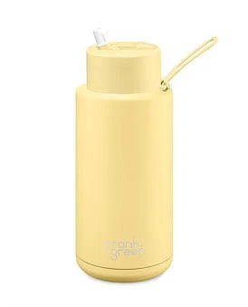FRANK GREEN - 34OZ CERMAIC BOTTLE WITH FLIP STRAW LID