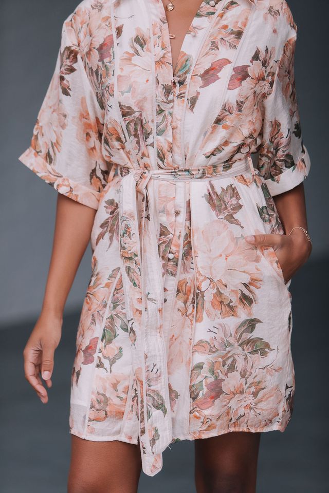 MIRACLE - PARISIAN FLOWER SHIRT DRESS