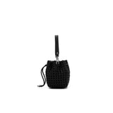 BLACK CAVIAR - MINDY WOVEN BUCKET BAG