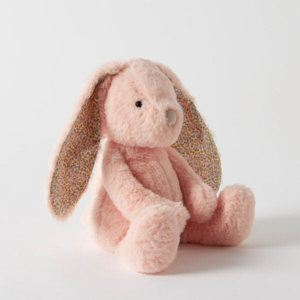 JIGGLE & GIGGLE - FLORAL PEACH BUNNY MEDIUM