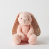 JIGGLE & GIGGLE - FLORAL PEACH BUNNY MEDIUM