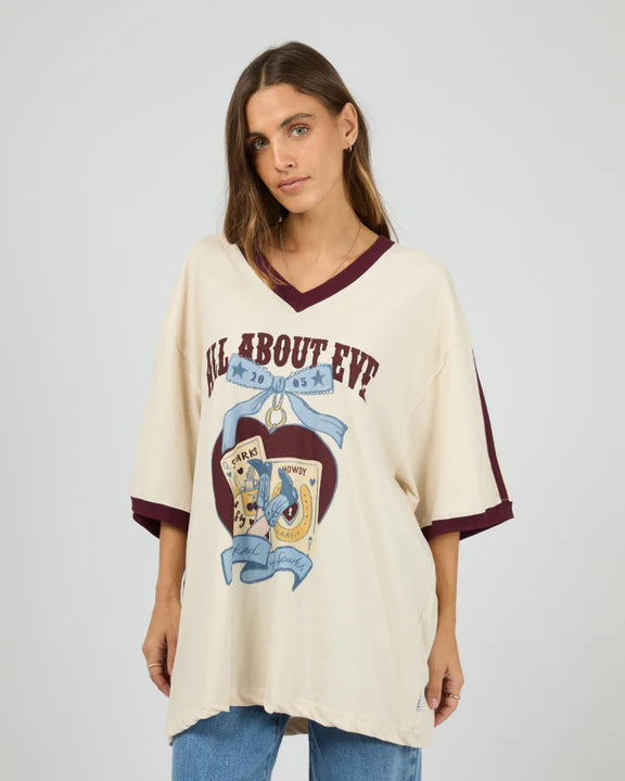 ALL ABOUT EVE - SPARK OVERSIZED V-NECK TEE