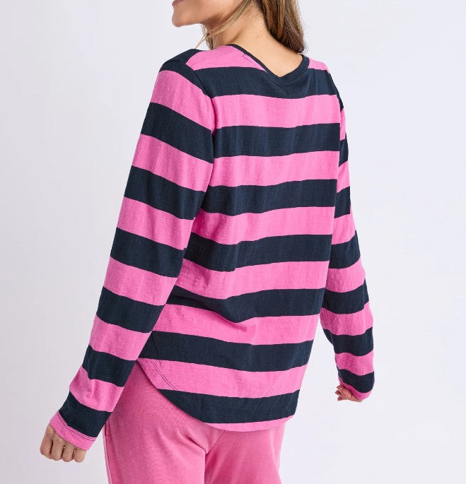 ELM - SPRITZ STRIPE LONG SLEEVE TOP