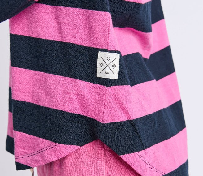 ELM - SPRITZ STRIPE LONG SLEEVE TOP
