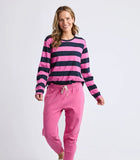 ELM - SPRITZ STRIPE LONG SLEEVE TOP
