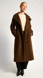 STYLE STATE - FAUX WOOL FUNNEL NECK COAT